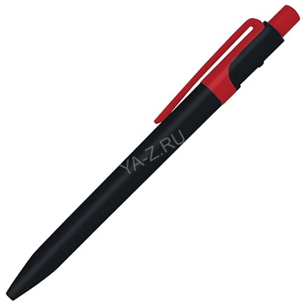 Ручка шариковая пластиковая Ravena Color, черная/красная
