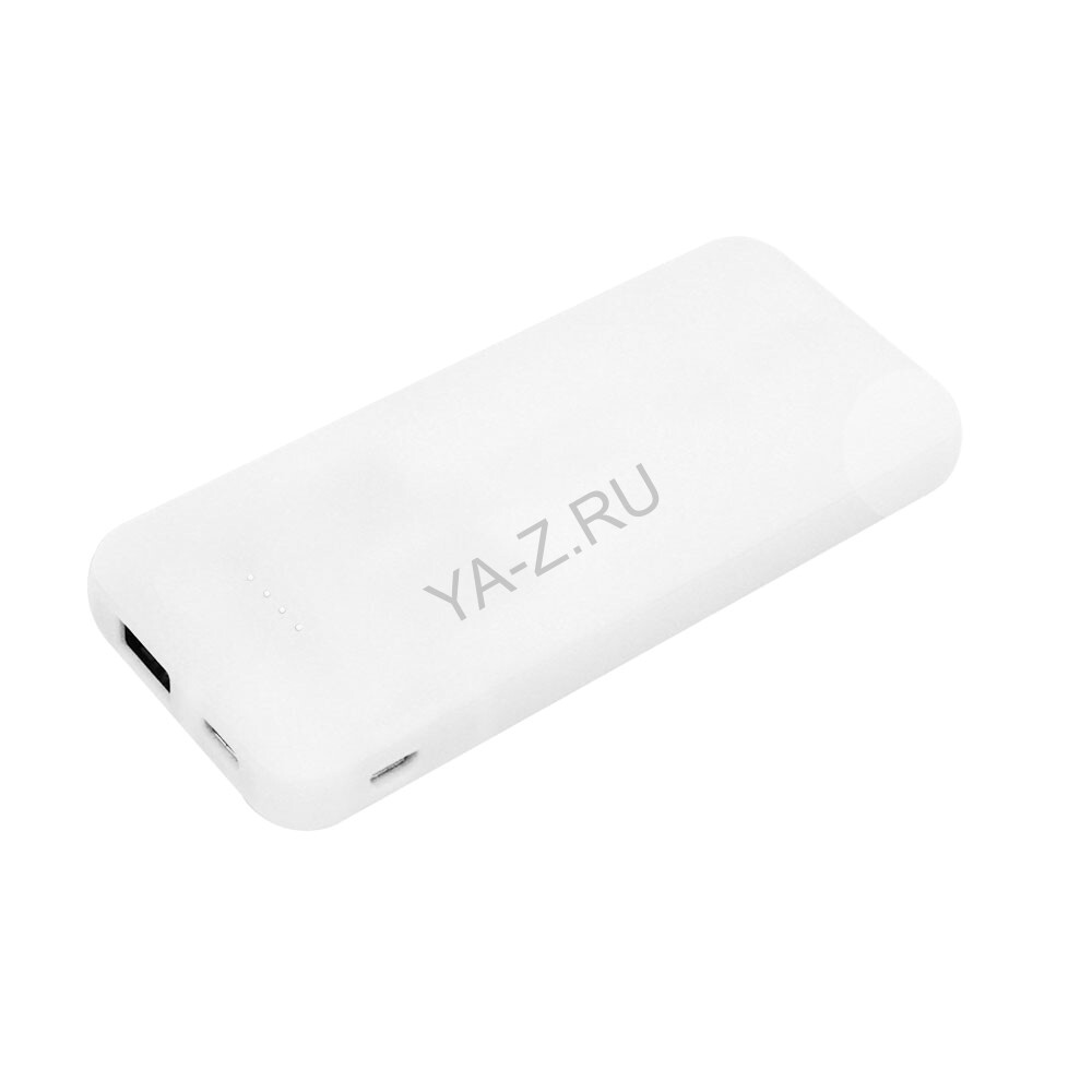 Внешний аккумулятор Arrida 5000mAh, с покрытием Baby skin, белый