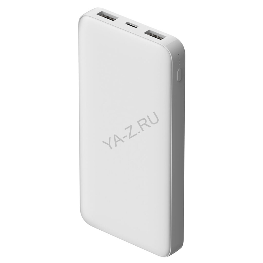 Внешний аккумулятор Polus, 10000 Mah, софт-тач покрытие, белый