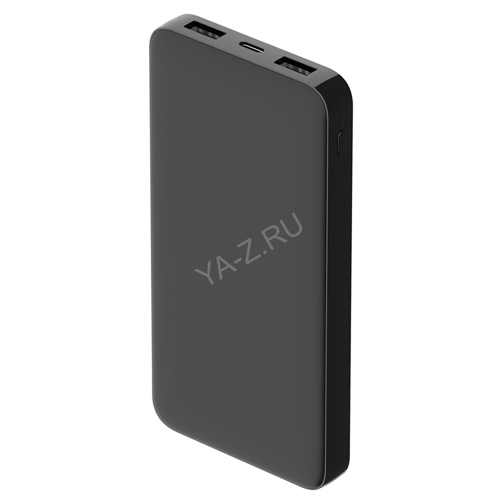 Внешний аккумулятор Polus, 10000 Mah, софт-тач покрытие, черный
