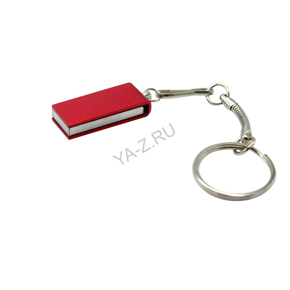 Флешка Slim 16 Гб, металл, красная