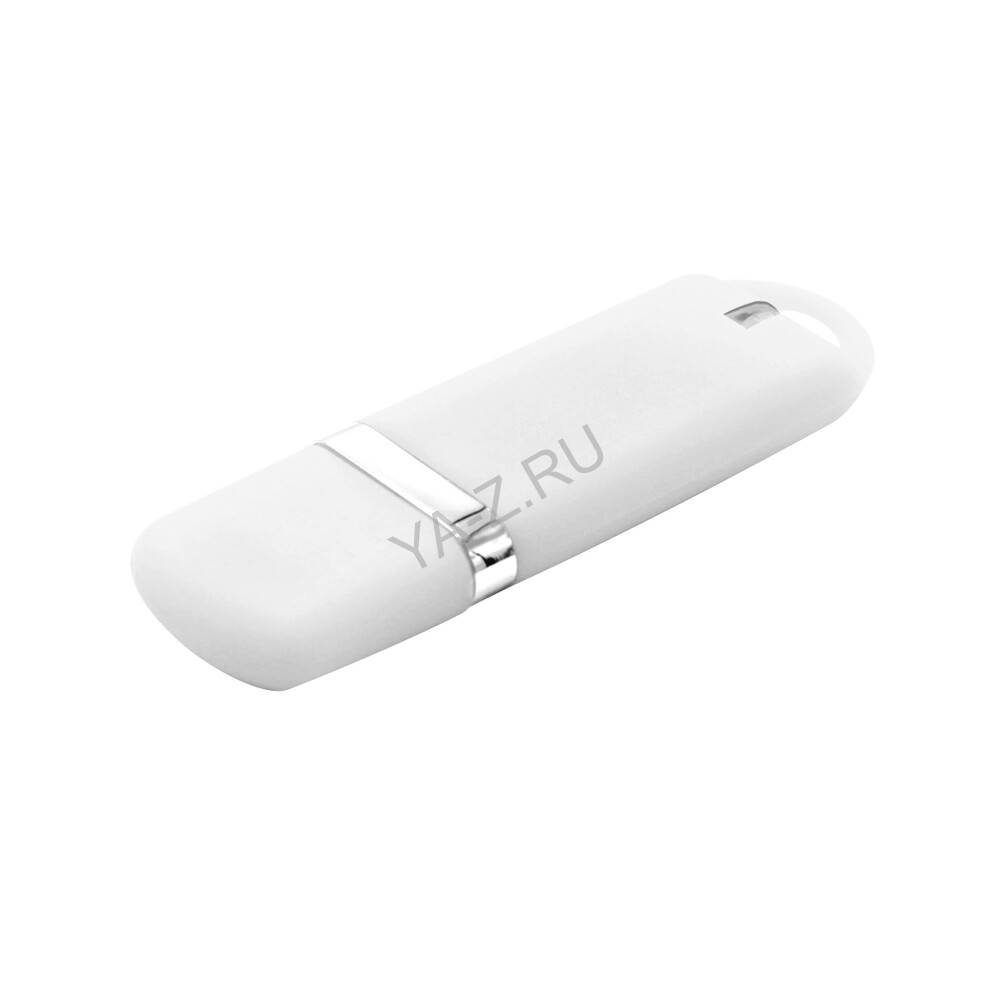 Флешка Shape с покрытием Софт Тач 16 GB, белая