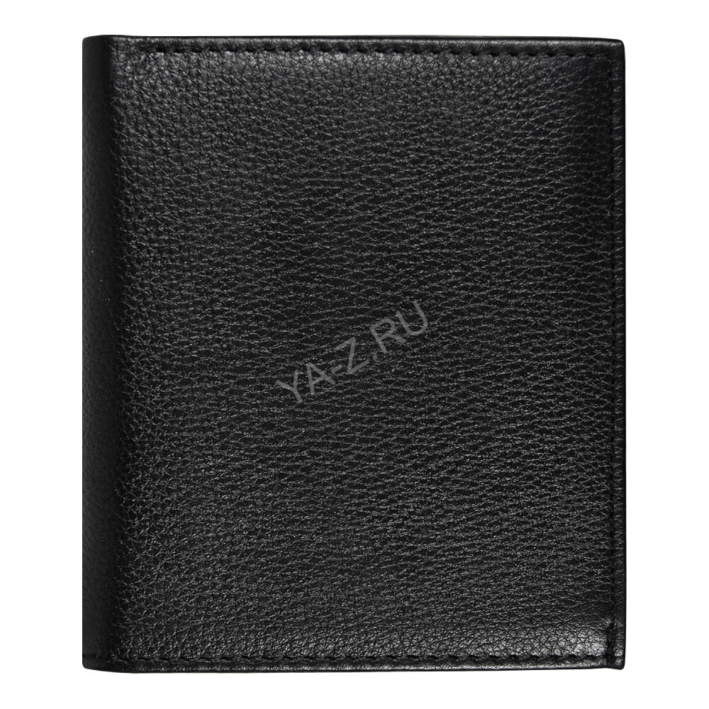 Кошелек с картхолдером Leather Plain, чёрный