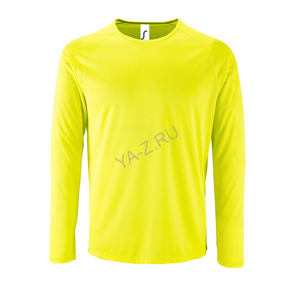 Футболка с длинным рукавом Sporty LSL Men желтый неон, размер 3XL