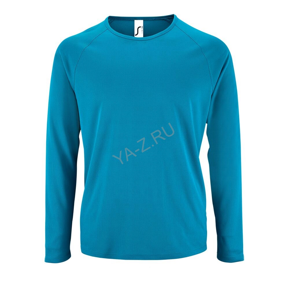 Футболка с длинным рукавом Sporty LSL Men ярко-бирюзовая, размер 3XL