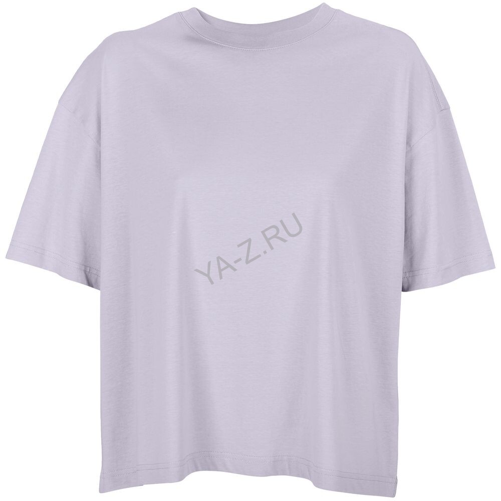 Футболка оверсайз женская Boxy Women, сиреневая, размер L