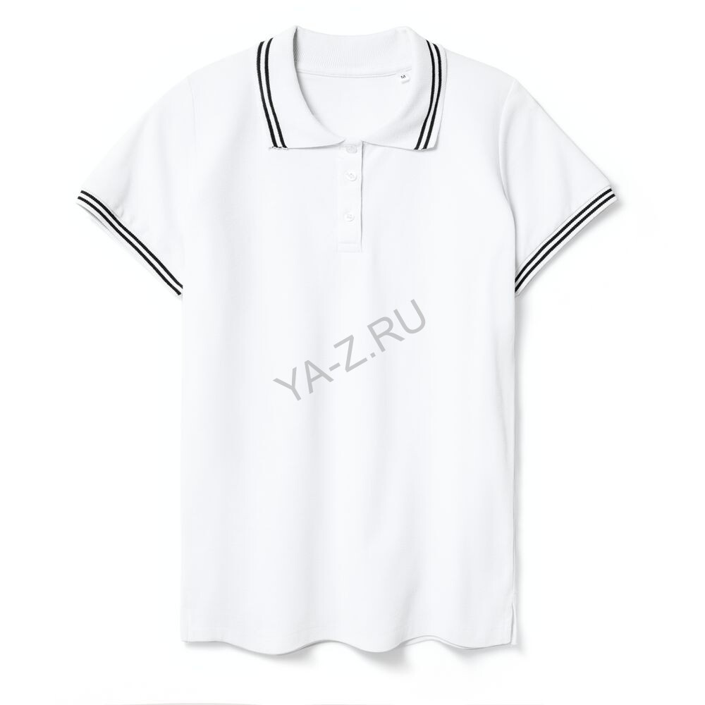 Рубашка поло женская Virma Stripes Lady, белая, размер S