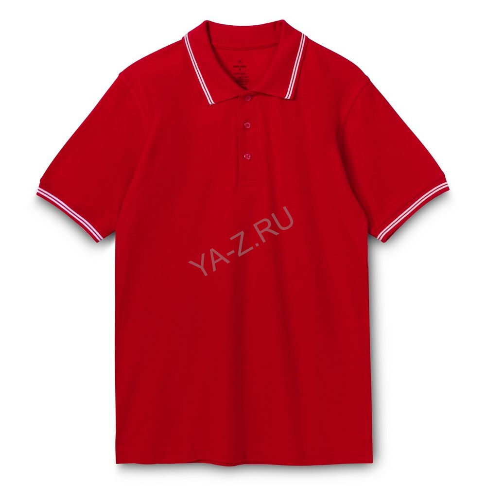 Рубашка поло Virma Stripes, красная, размер M