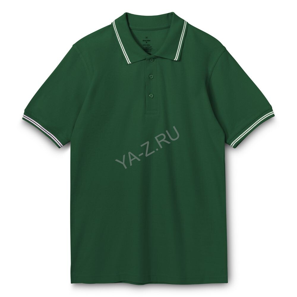 Рубашка поло Virma Stripes, зеленая, размер S
