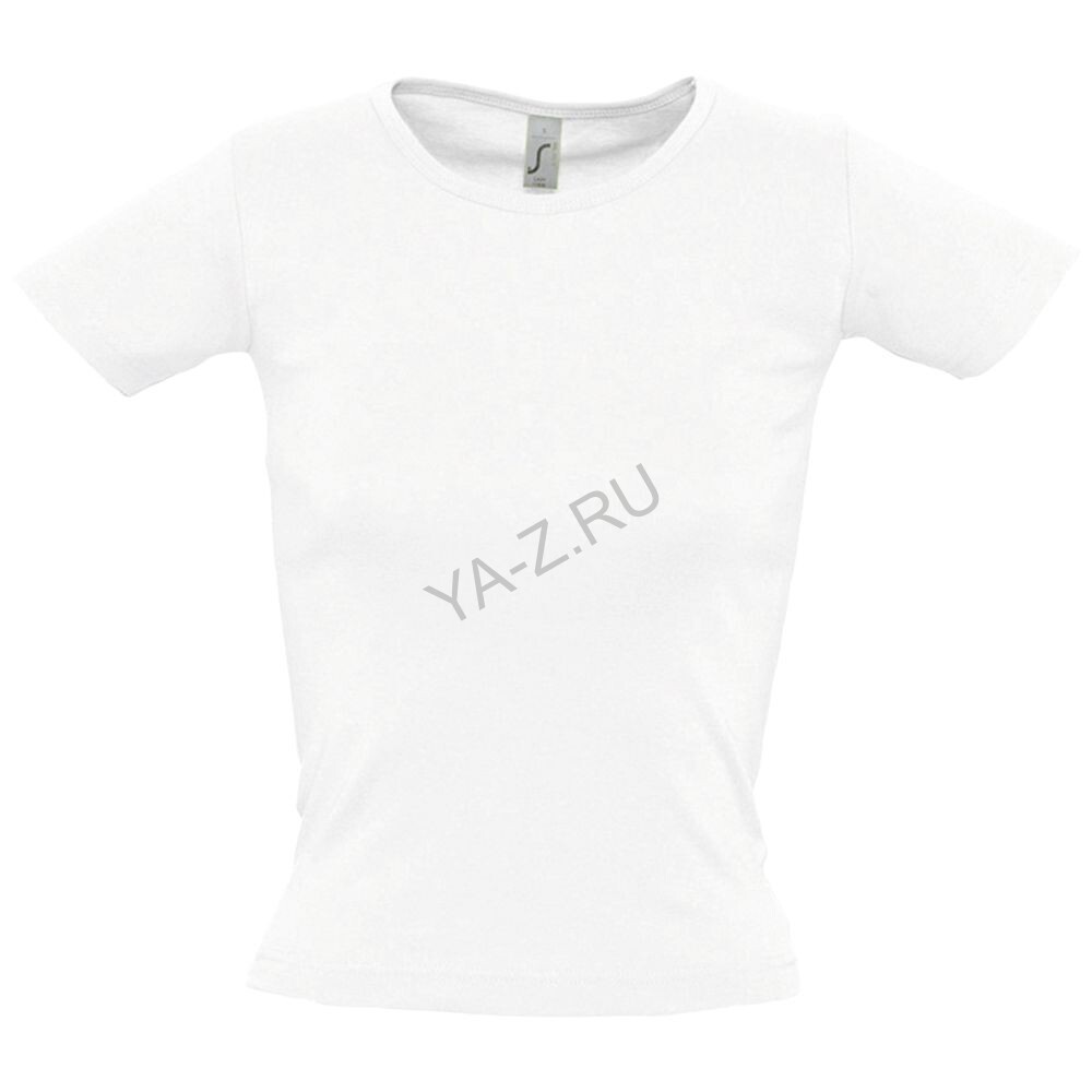 Футболка женская с круглым вырезом Lady 220 белая, размер M
