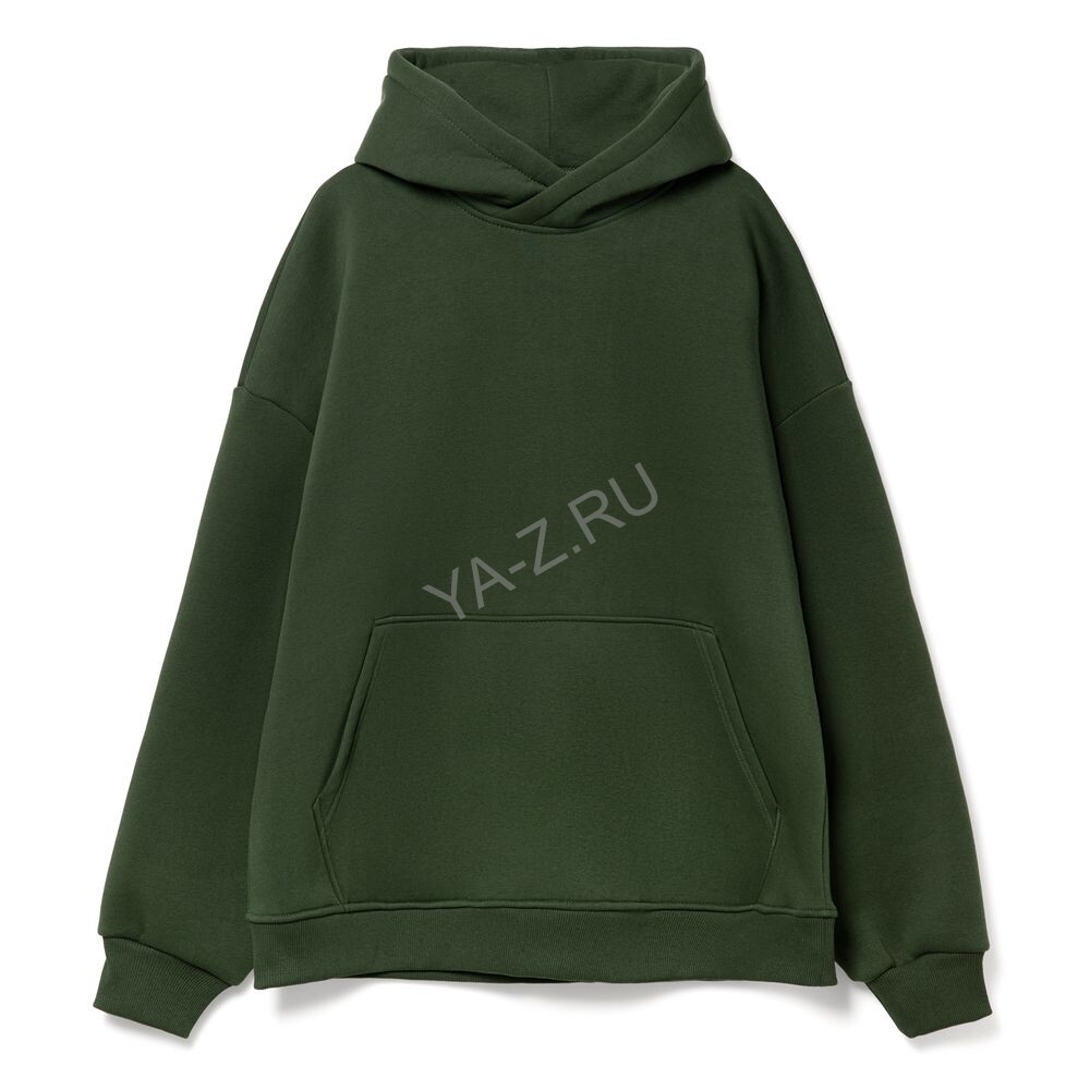 Худи Kulonga Oversize, темно-зеленое, размер 3XL/4XL