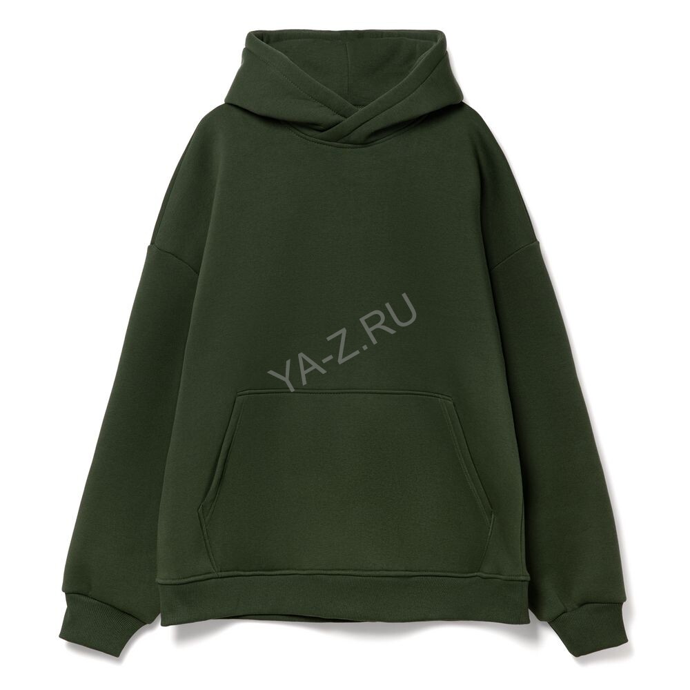 Худи Kulonga Oversize, темно-зеленый хаки, размер XS/S
