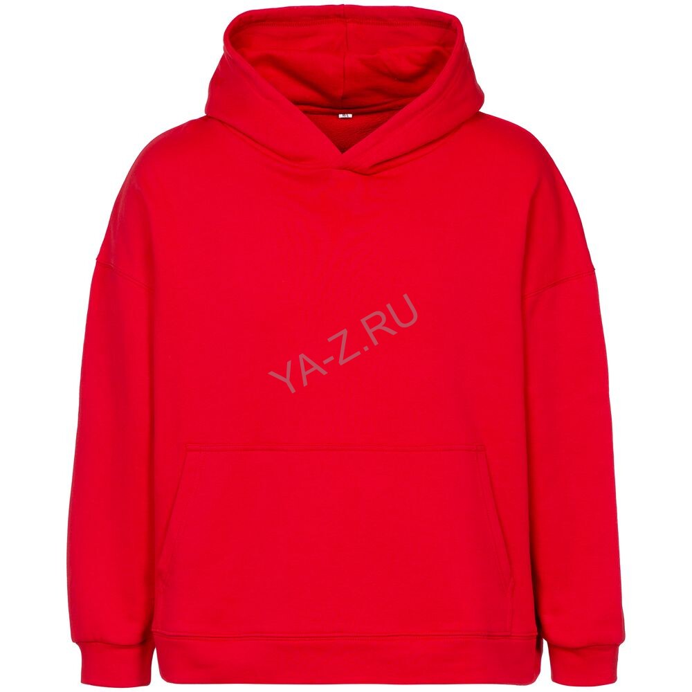 Худи оверсайз унисекс Outshine, красное, размер XS/S