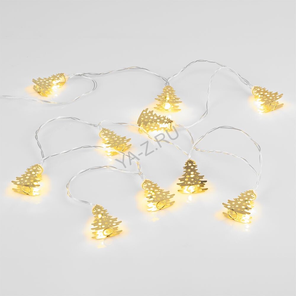 Светодиодная гирлянда Golden Lights, золотистая
