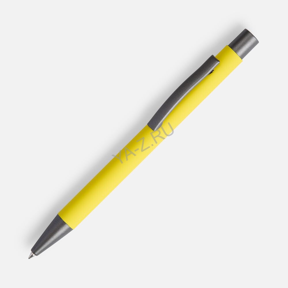 Ручка шариковая Atento Soft Touch, желтая