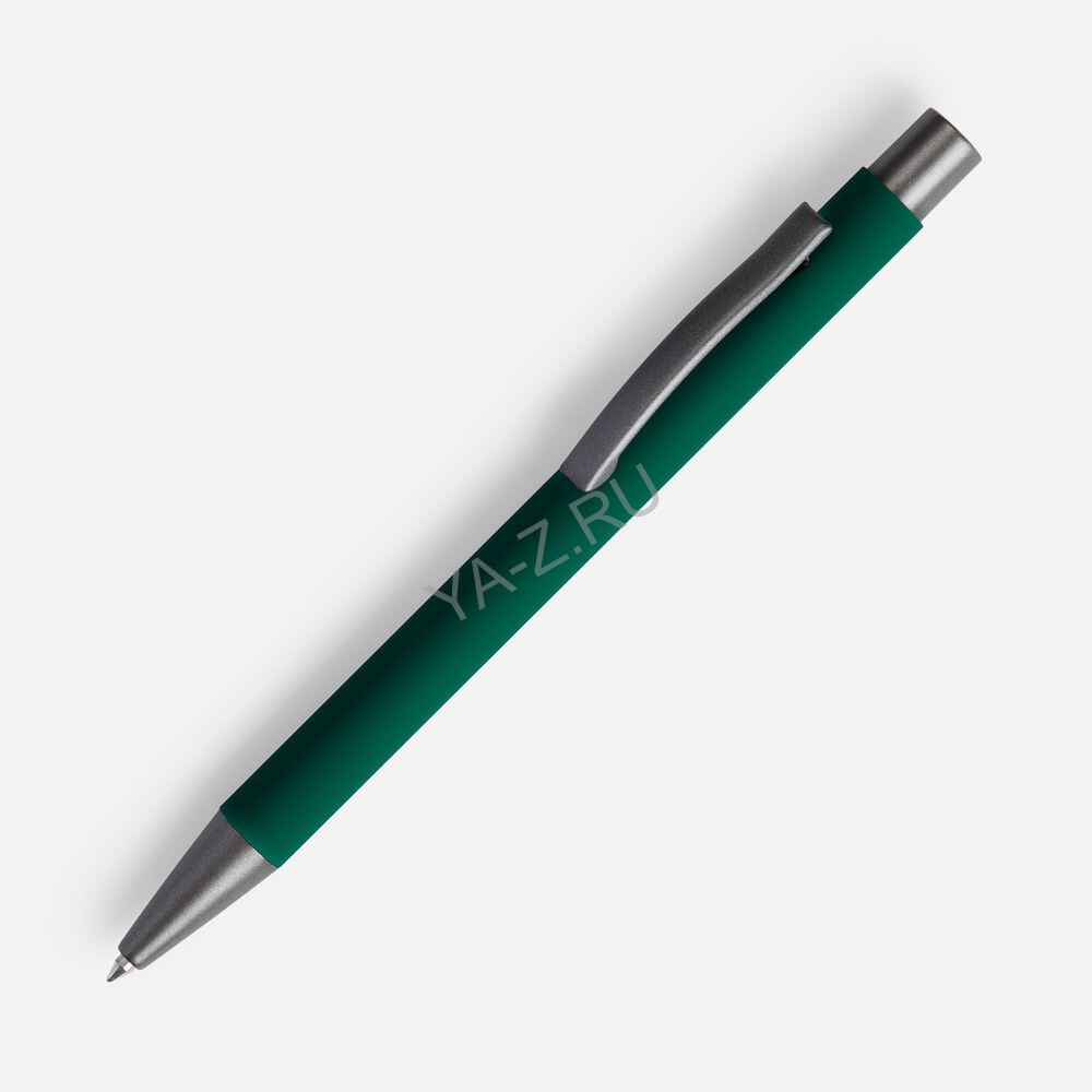 Ручка шариковая Atento Soft Touch, зеленая