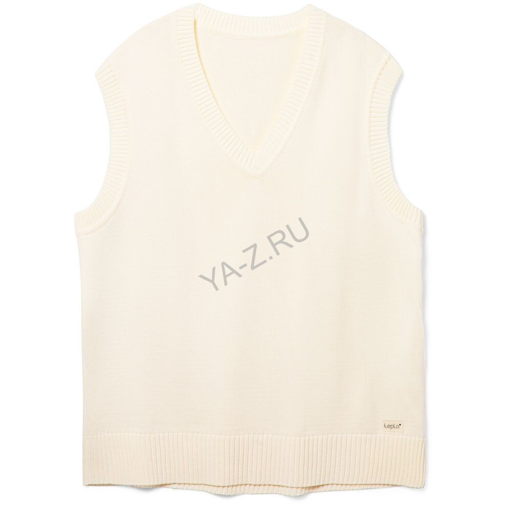 Жилет оверсайз унисекс Tad в сумке, молочно-белый, размер L/XL