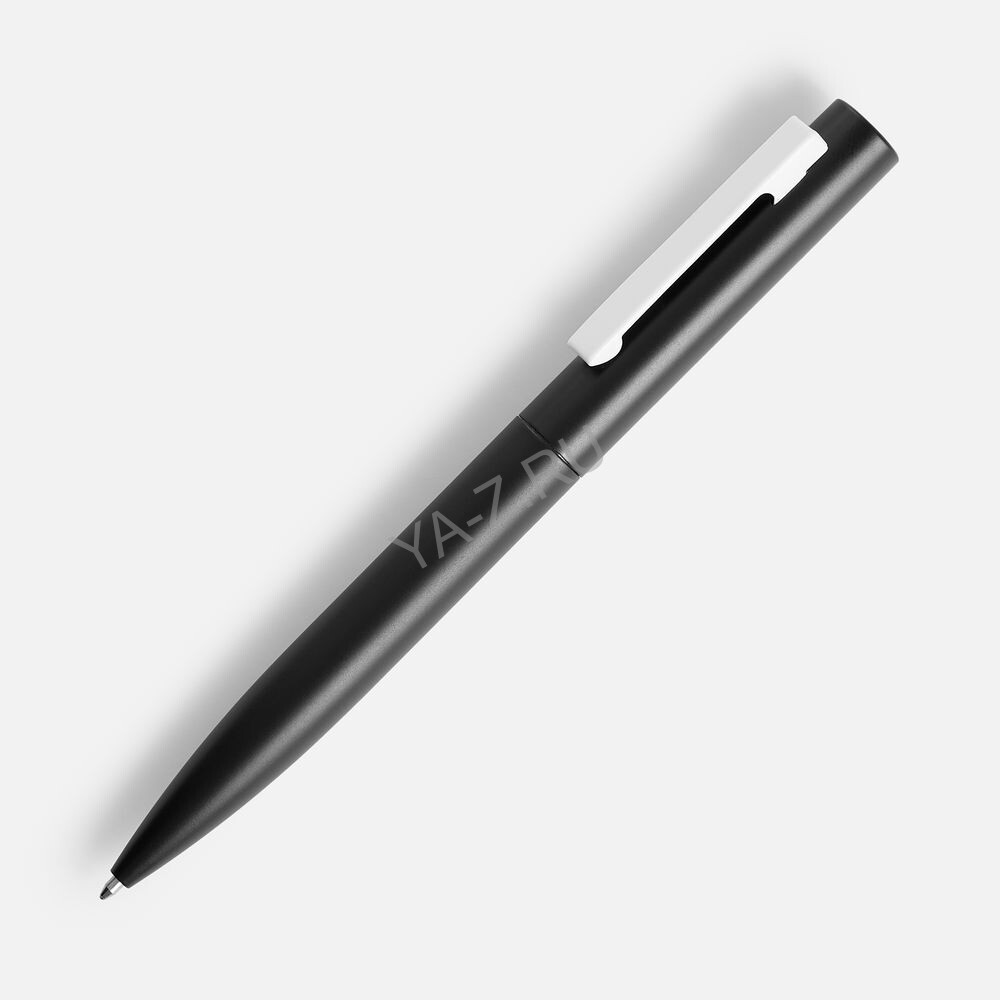 Ручка шариковая Inkolor, черная с белым