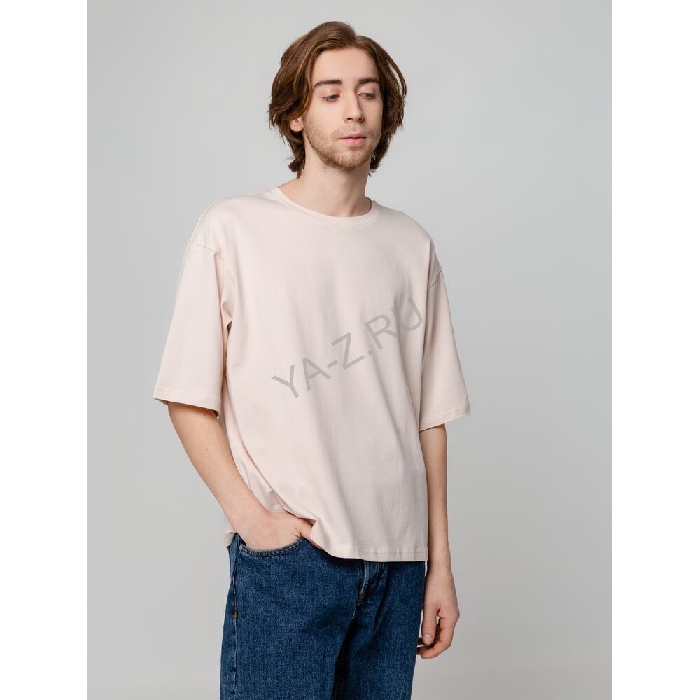 Футболка унисекс оверсайз Street Vibes, бежевая, размер XS/S