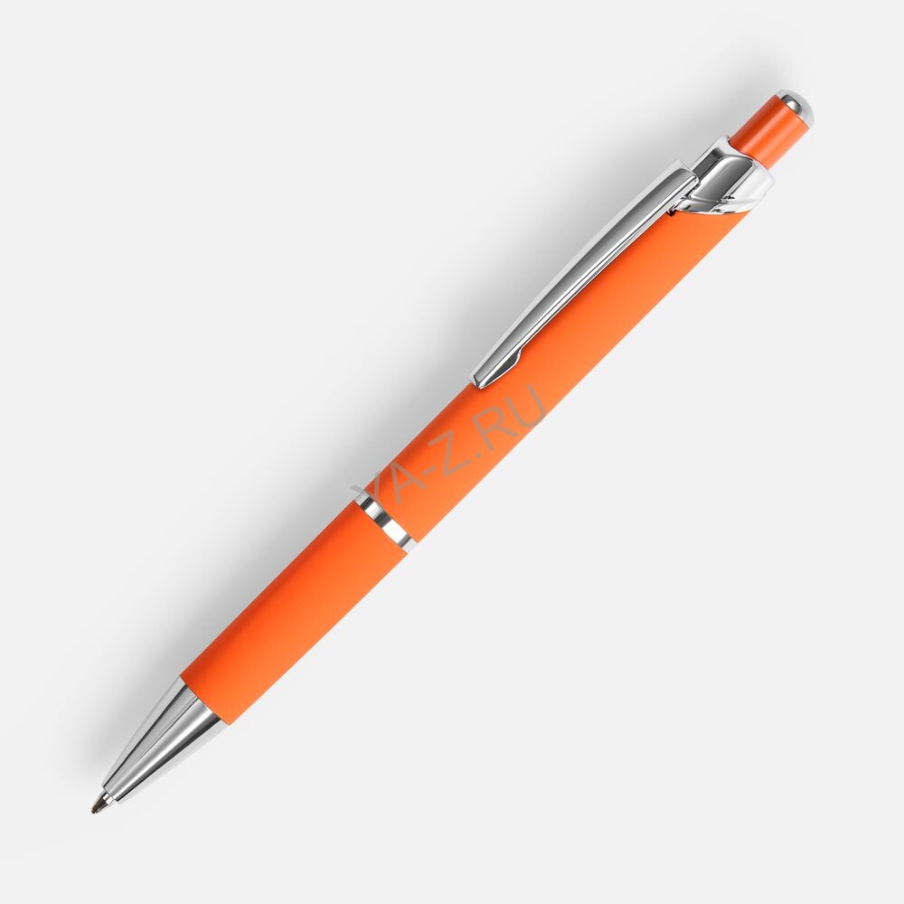 Ручка шариковая Chromos Soft Touch, оранжевая