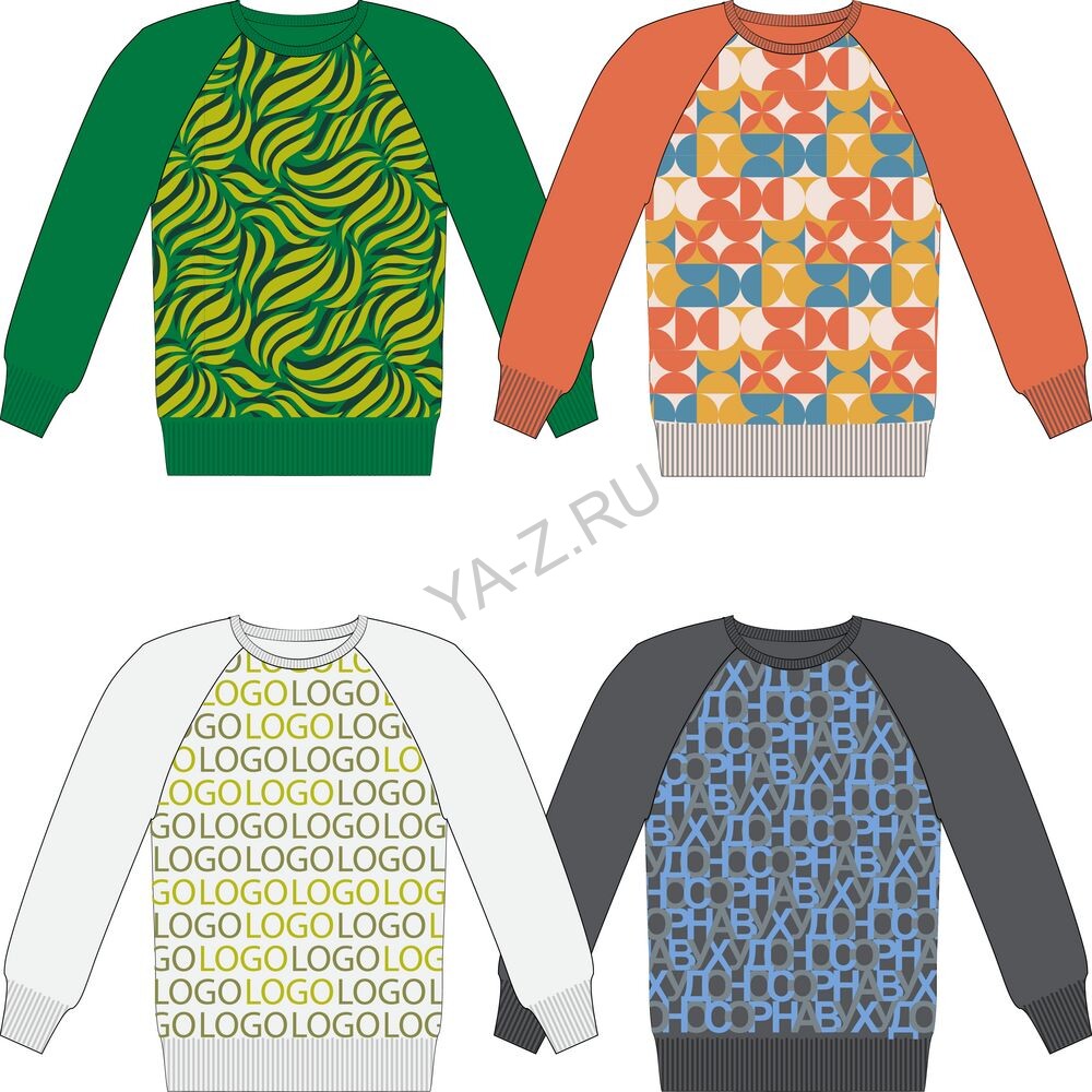 Джемпер на заказ Tricksy Net Reglan, полушерсть
