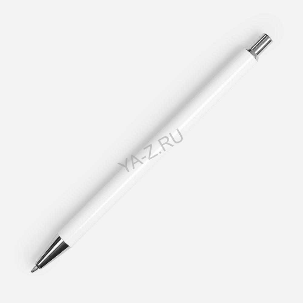Ручка шариковая Slim Beam, белая