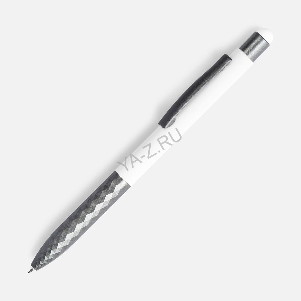 Ручка шариковая Digit Soft Touch со стилусом, белая