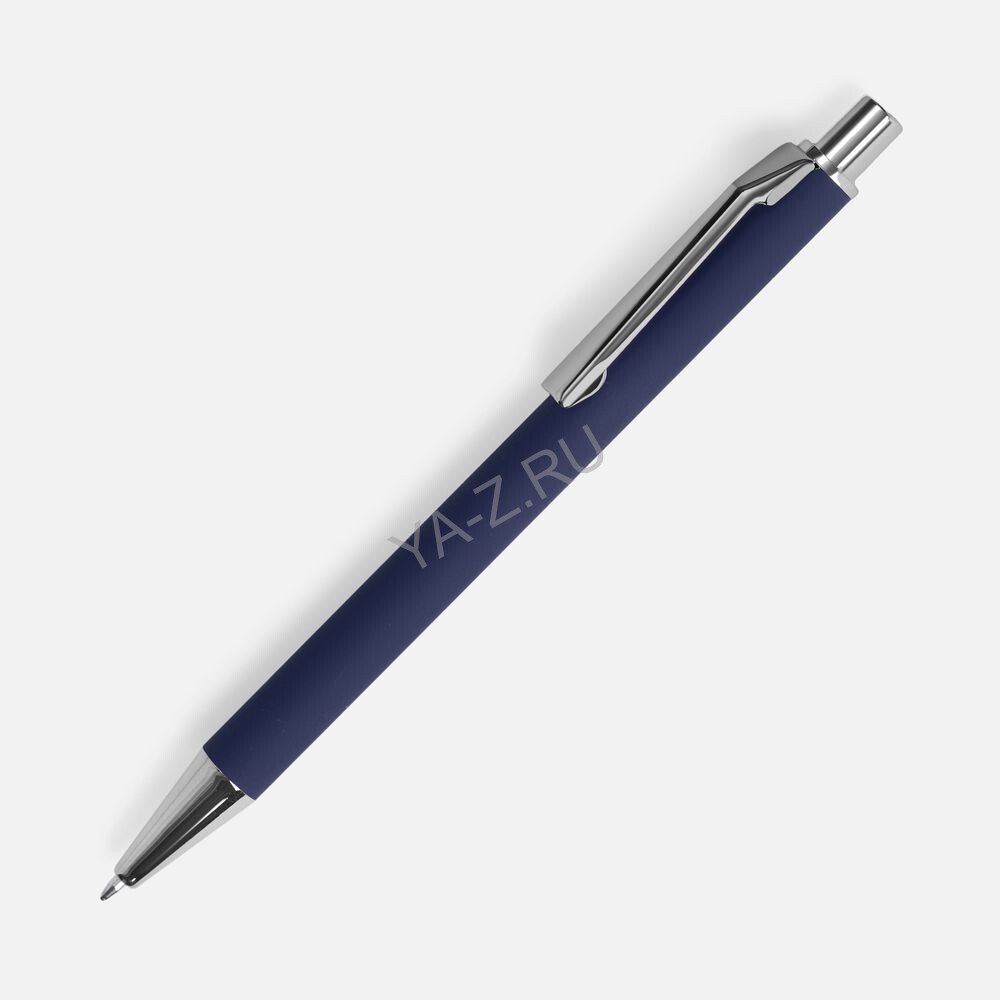 Ручка шариковая Lobby Soft Touch Chrome, синяя