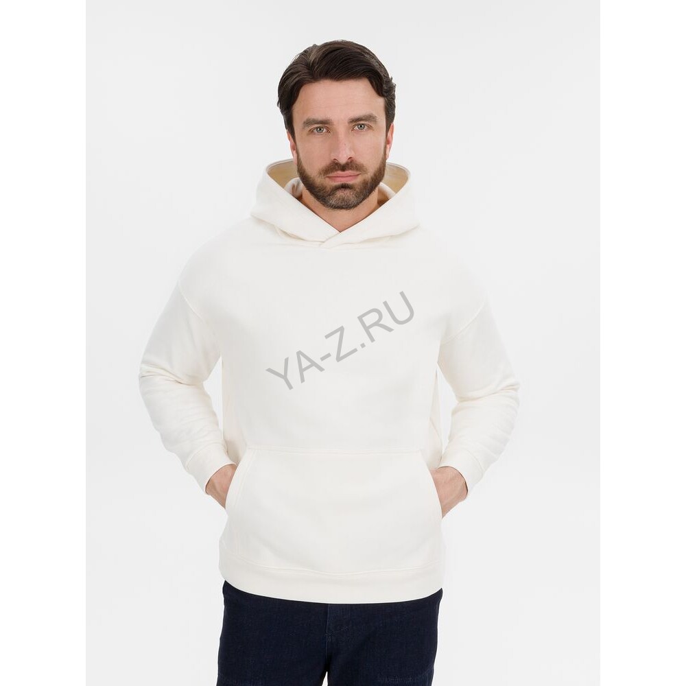 Худи оверсайз унисекс Snuggie, молочно-белое, размер XS/S