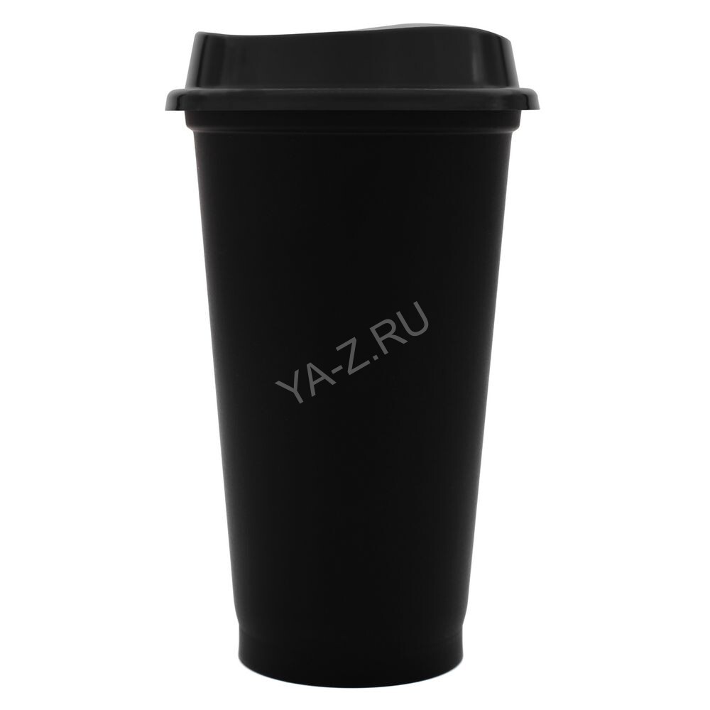 Стакан с крышкой Color Cap Black, черный