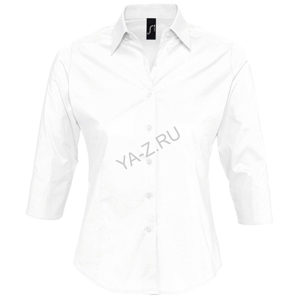 Рубашка женская с рукавом 3/4 Effect 140 белая, размер XS