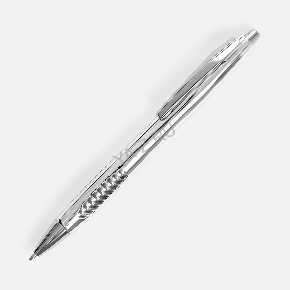 Ручка шариковая Barracuda, серебристая