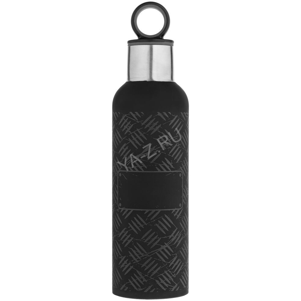 Термобутылка Hard Work Black, черная