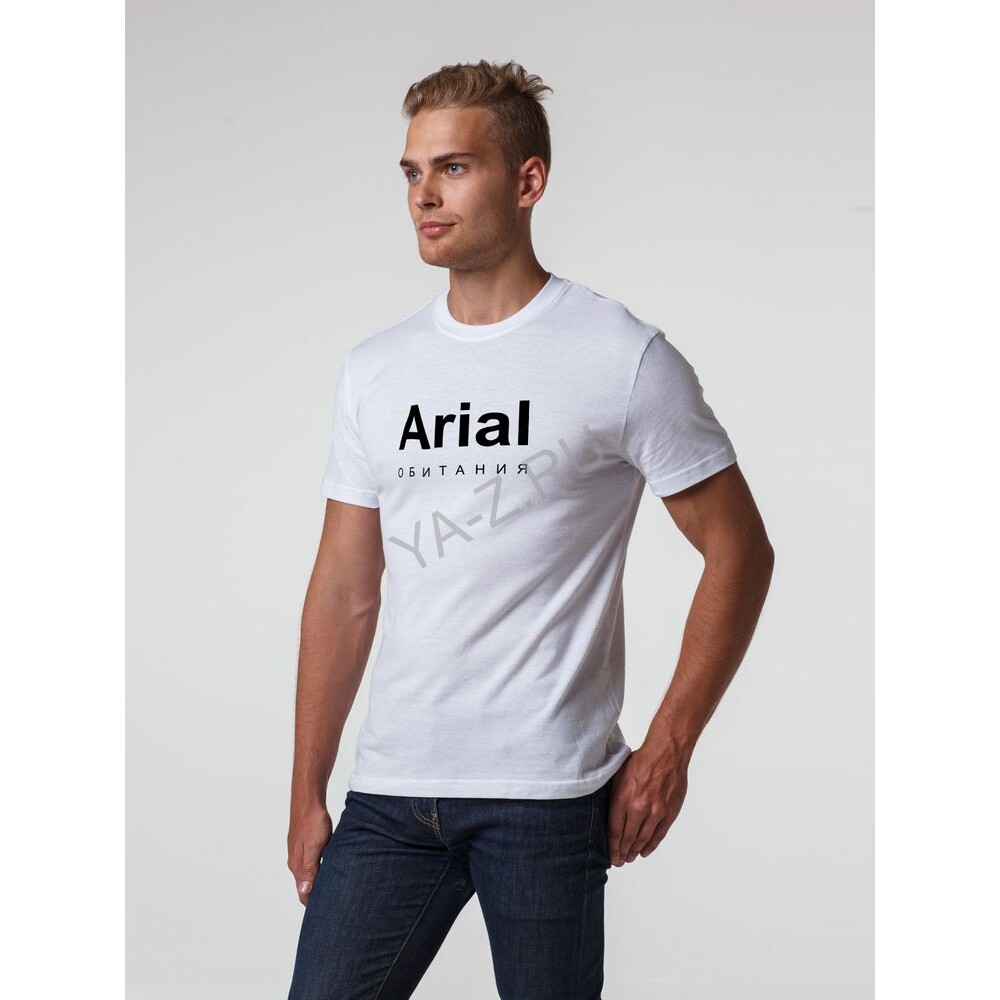 Футболка Arial обитания, белая, размер S