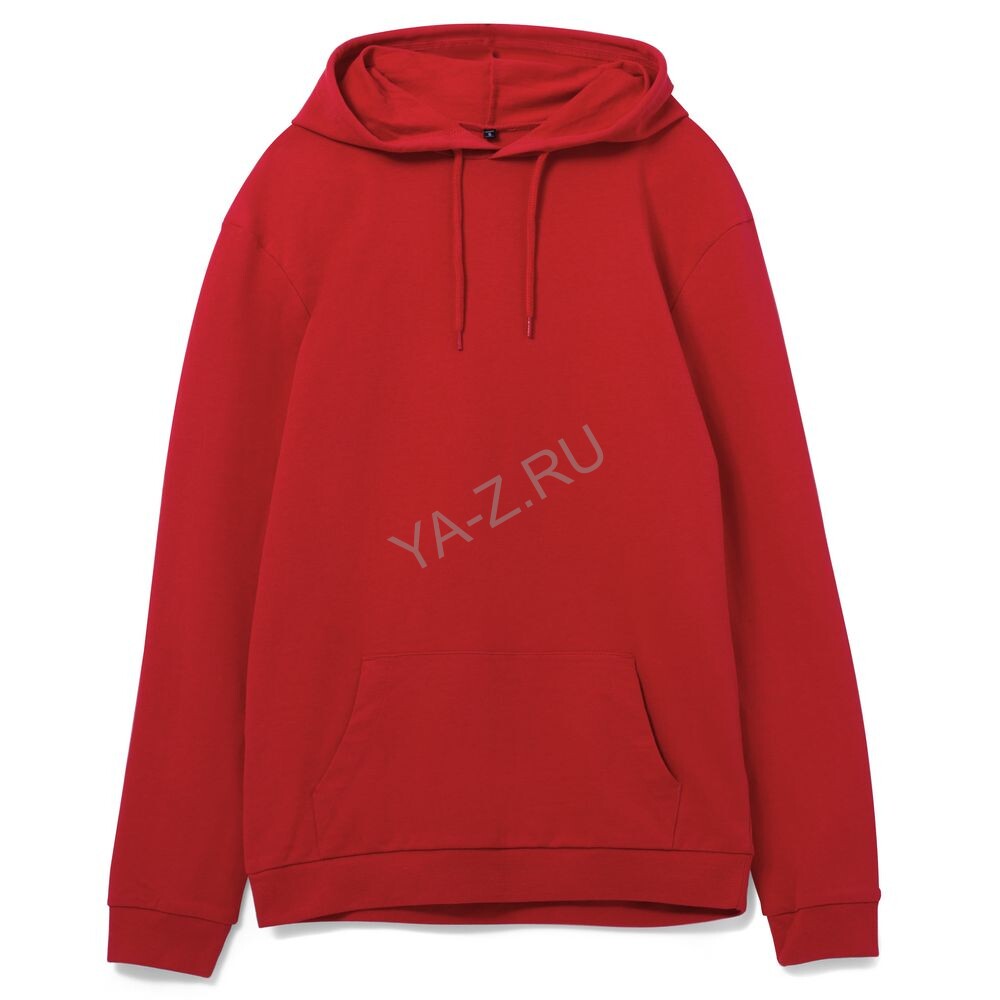 Толстовка с капюшоном унисекс Hoodie, красная, размер S