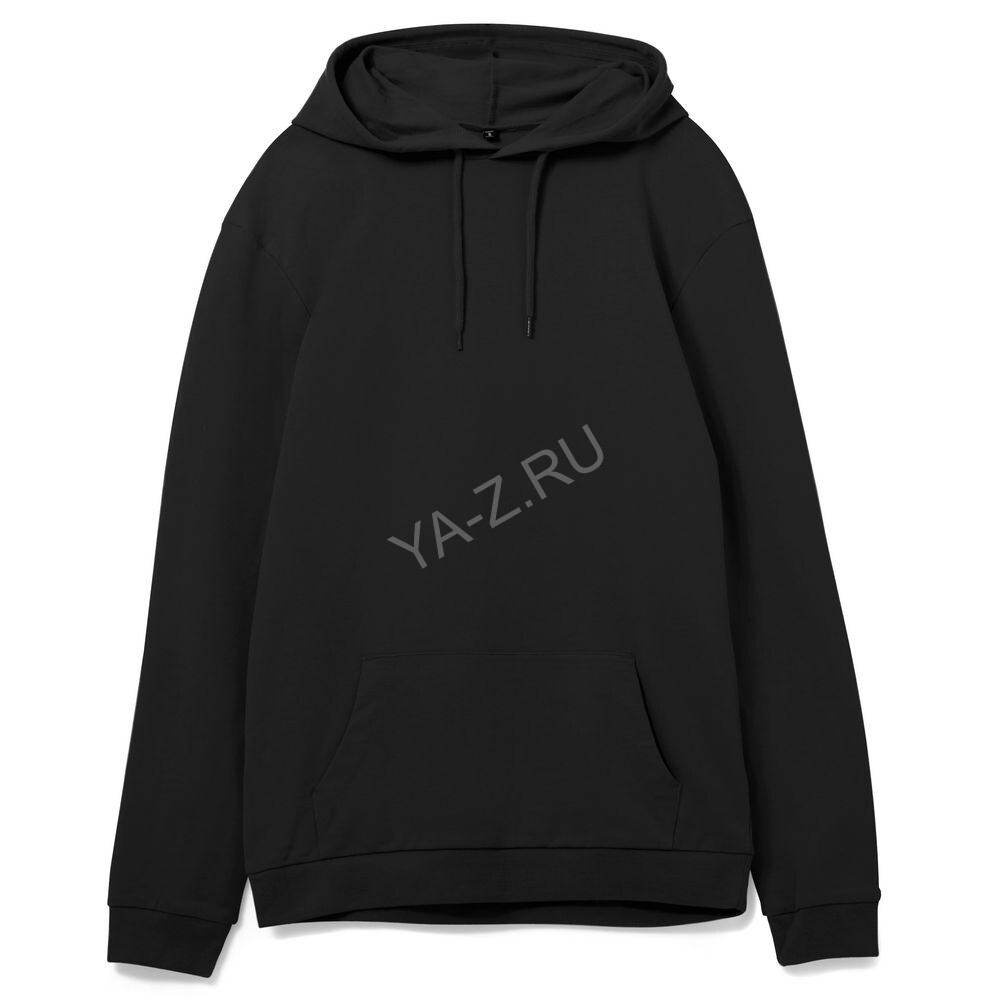 Толстовка с капюшоном унисекс Hoodie, черная, размер L