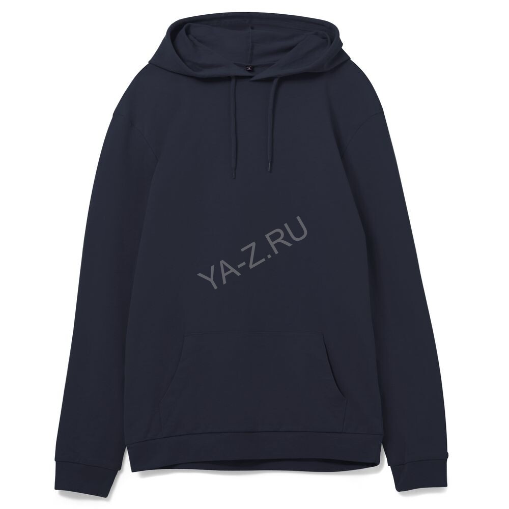 Толстовка с капюшоном унисекс Hoodie, темно-синяя, размер S