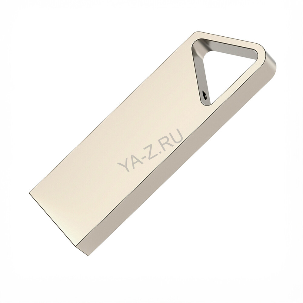 USB flash-карта SPLIT (16Гб), серебристая, 3,6х1,2х0,5 см, металл