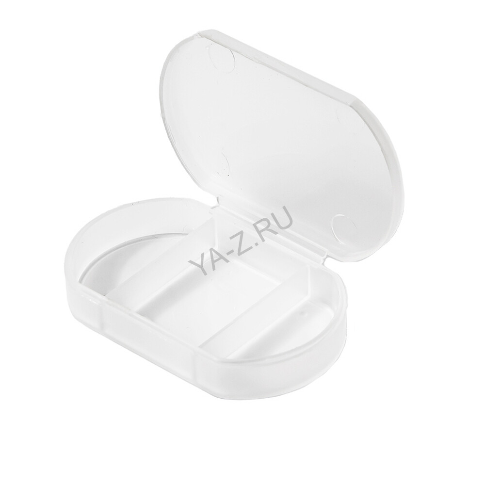 Витаминница TRIZONE, 3 отсека; 6 x 1.3 x 3.9 см; пластик, прозрачная