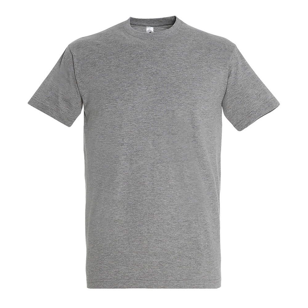 Футболка мужская IMPERIAL, серый меланж, 2XL, 85% хлопок, 15% вискоза, 190 г/м2