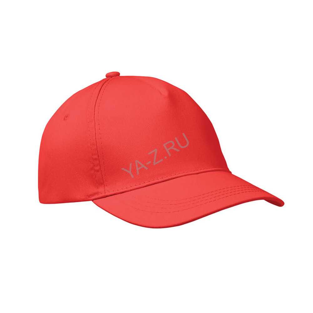 5 panel baseball cap красный