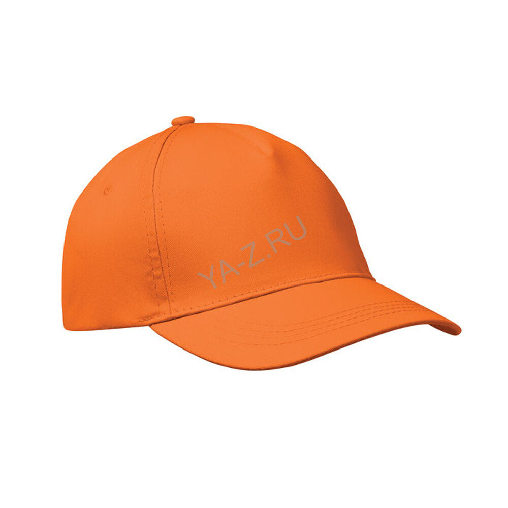 5 panel baseball cap оранжевый