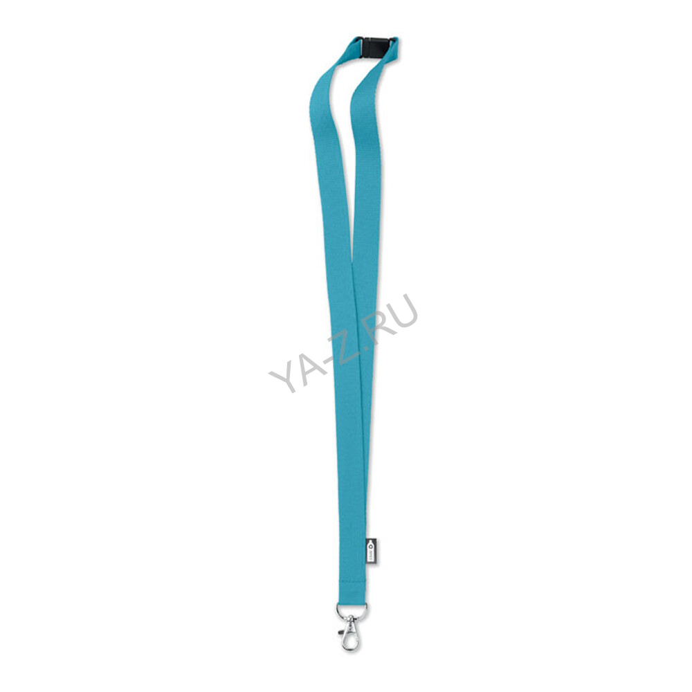 Lanyard in RPET 20 mm бирюзовый