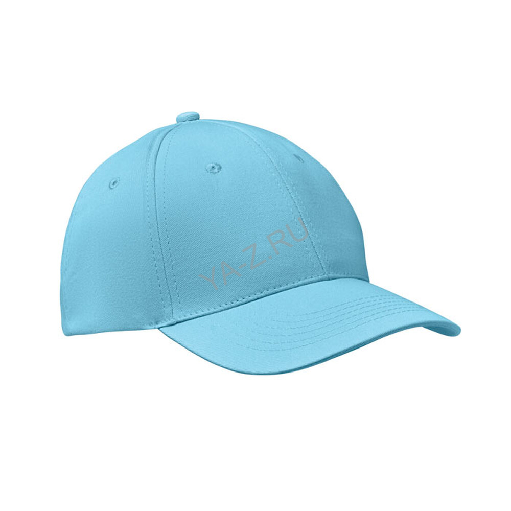 6 panels baseball cap голубой