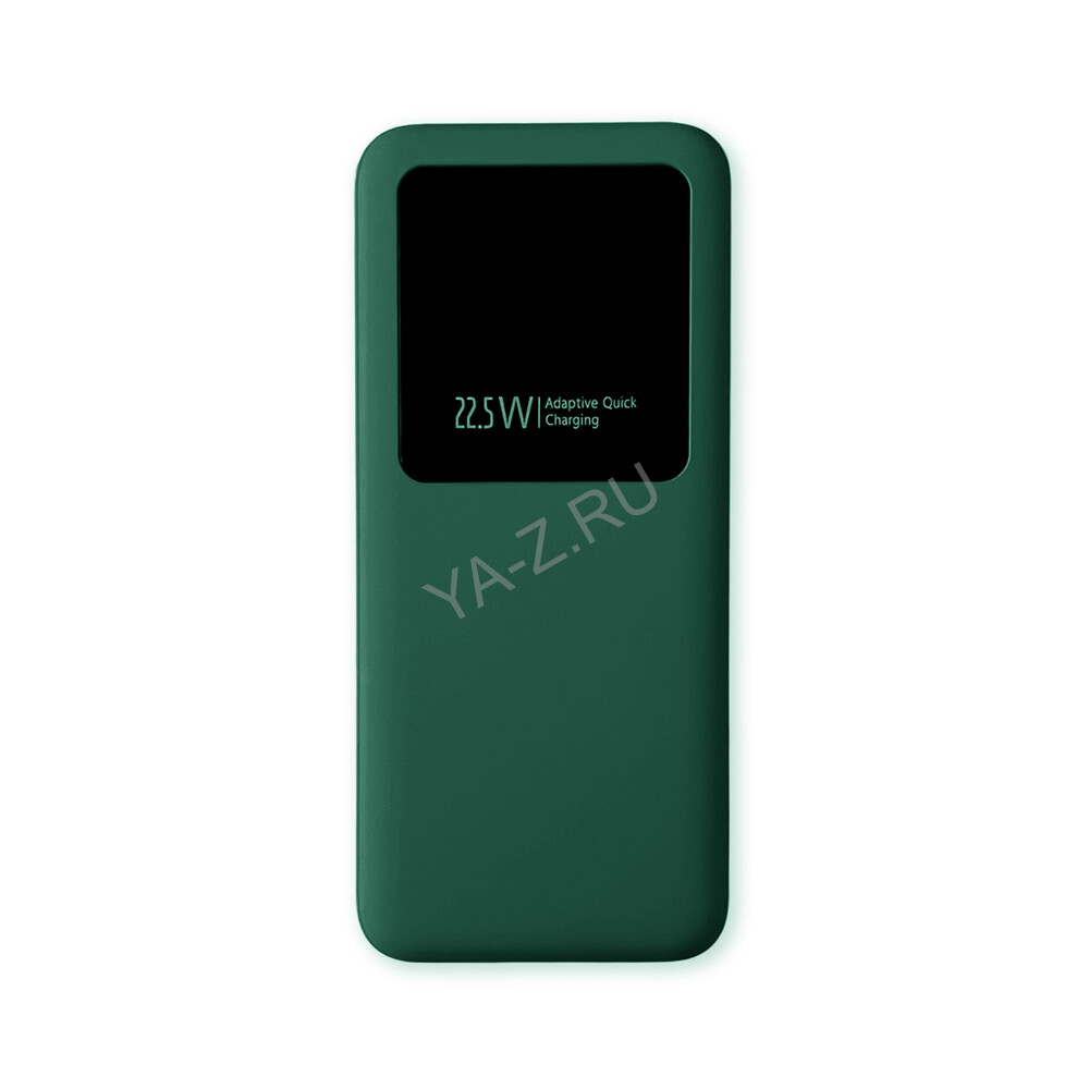 Внешний аккумулятор Kris soft touch, 10000mAh Тёмно-зелёный