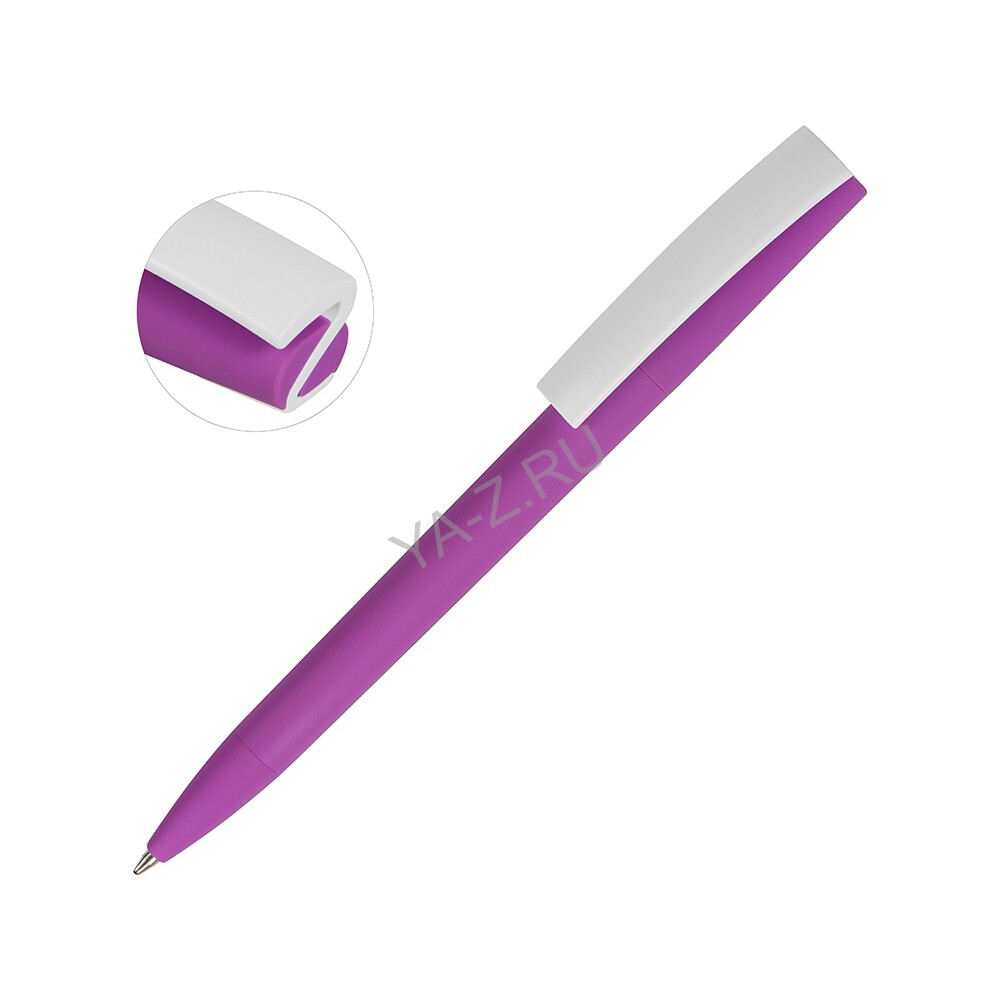 Ручка пластиковая soft-touch шариковая «Zorro»