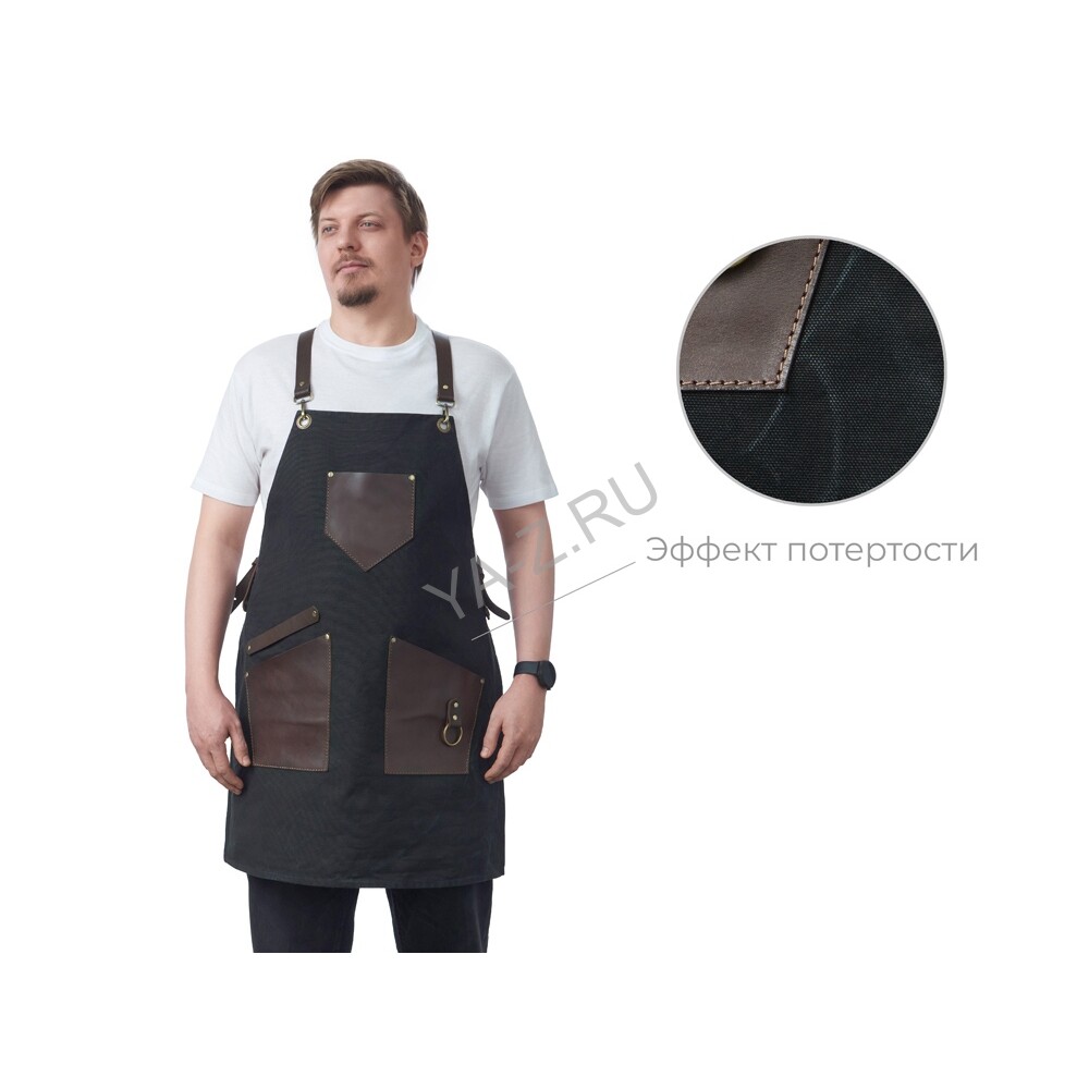 Фартук из канваса с карманами