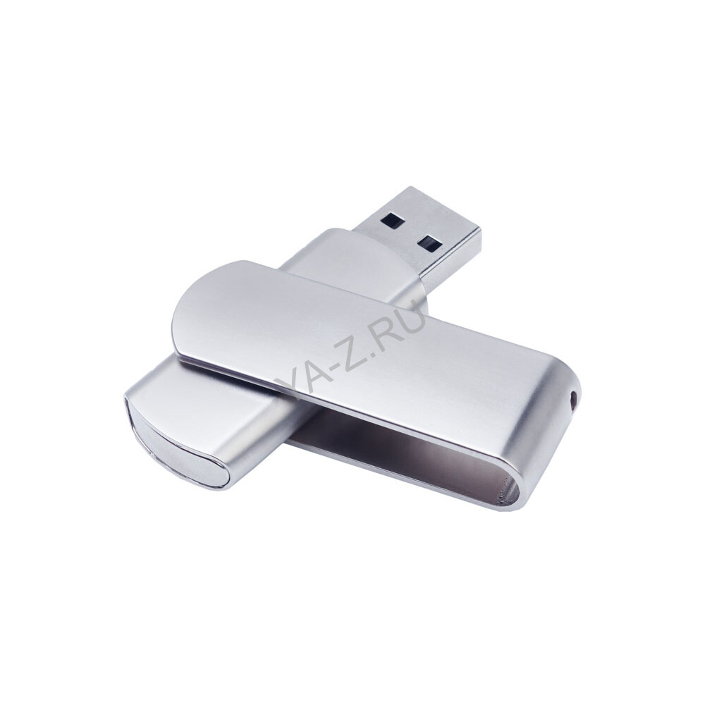 USB 2.0- флешка на 16 Гб матовая поворотная