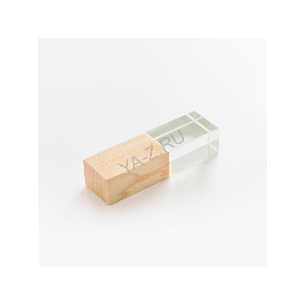 USB 2.0- флешка на 32 Гб кристалл дерево