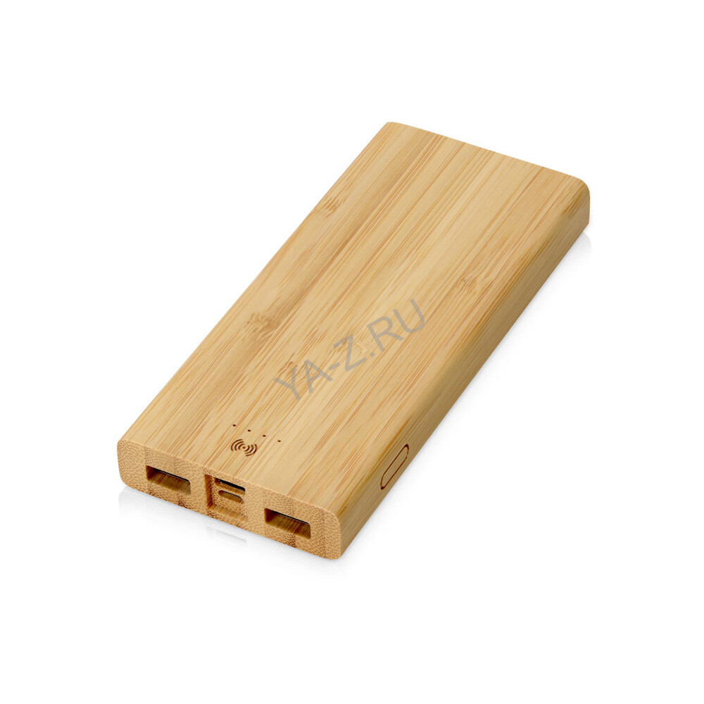 Внешний беспроводной аккумулятор из бамбука «Bamboo Air», 10000 mAh